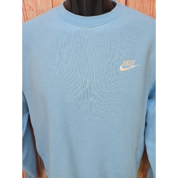 Nike Swoosh Blue Crew Neck Sweatshirt Small - Picture 3 of 8